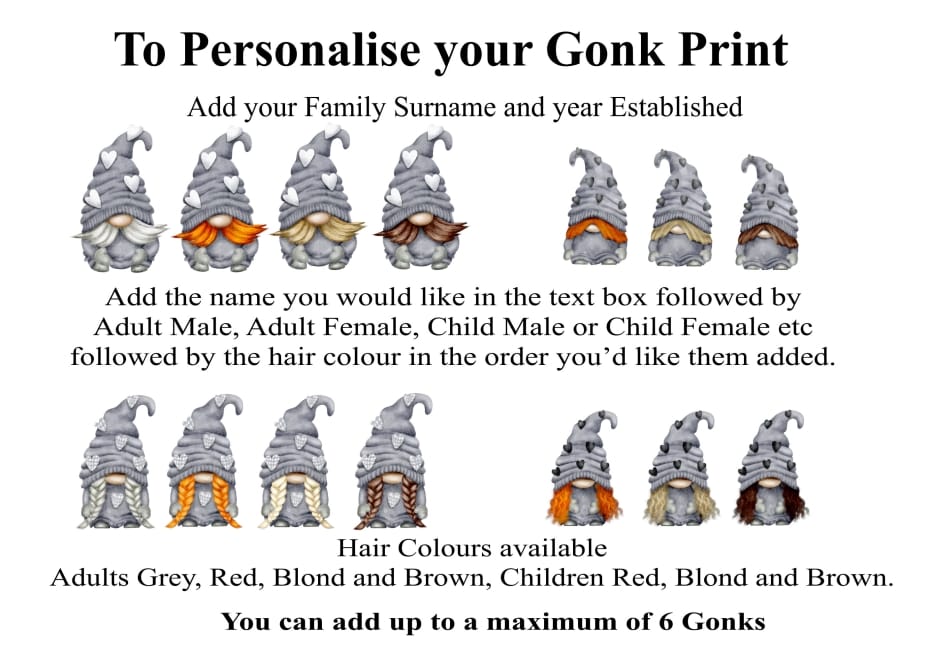 How to personalise your gonk print